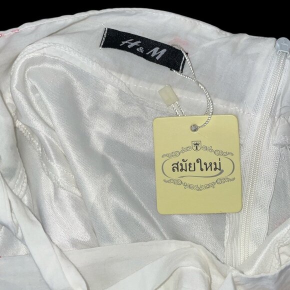 H&M Girl's Embroidered Floral Eyelet Boho Crop Top & Skirt Set NWT - Picture 11 of 11